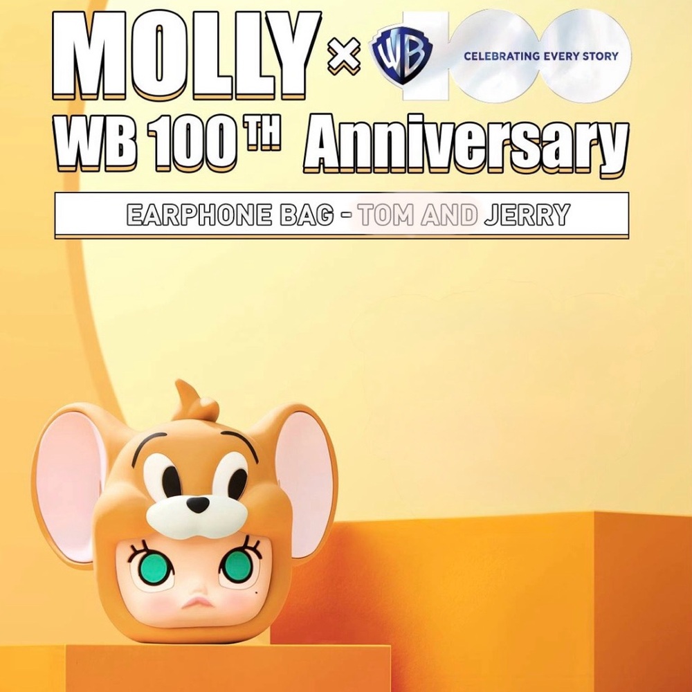 Authentic MOLLY X Warner Bros. 100th Anniversary Series-Earphone Bag - JERRY
